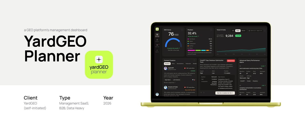 YardGEO case study, cover